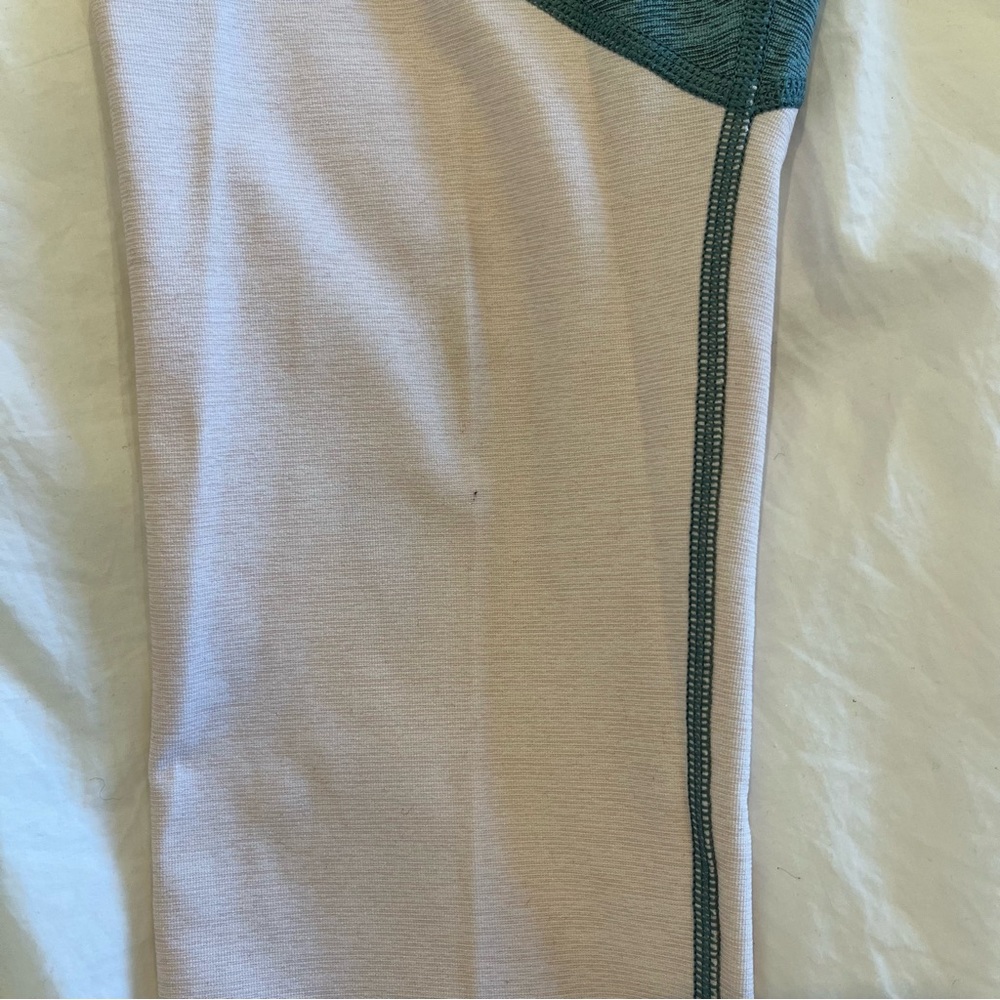 Outdoor Voices Set | 7/8 Spring Leggings & Slash Top | Green Blue & Pink |Size M - Picture 6 of 10